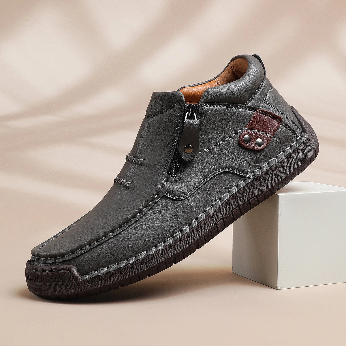 Chaussures Décontractées en Cuir Véritable