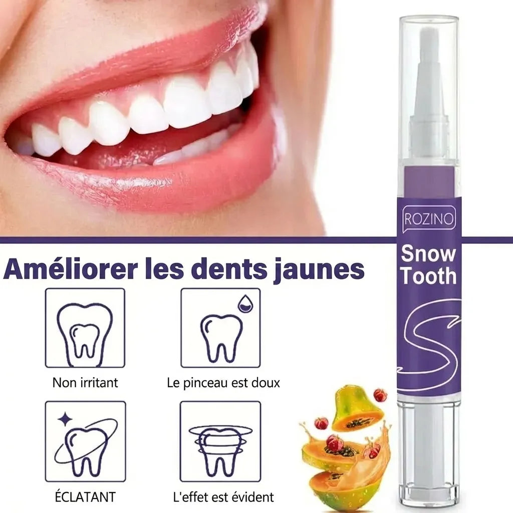 Stylo blanchissant pour les dents - SnowTooth | 1 acheté, 2 offerts | Veiggara