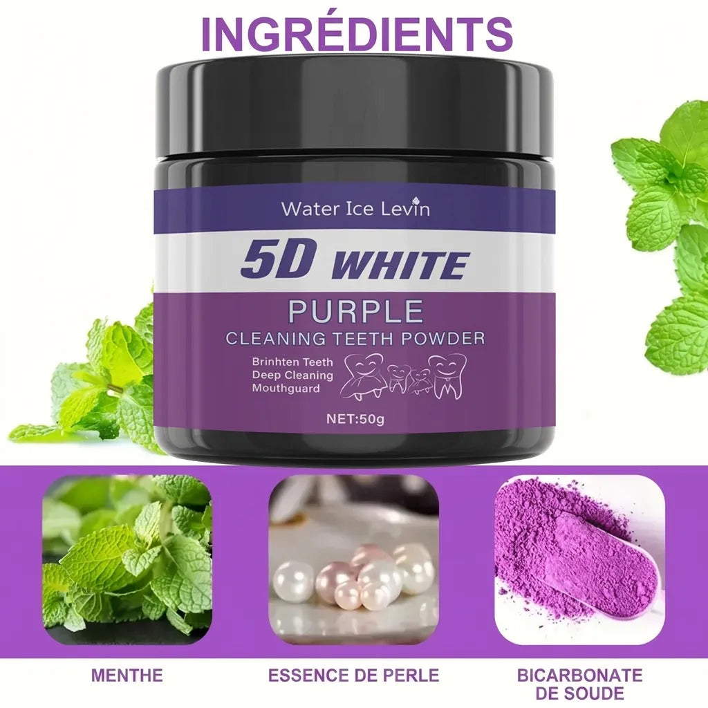 Poudre nettoyante et blanchissante pour les dents | Veiggara