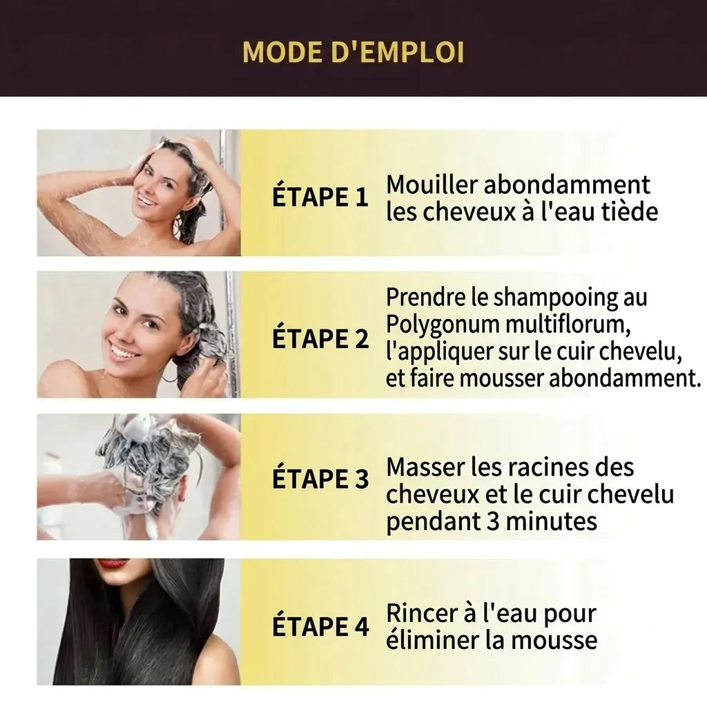 Shampoing réparateur et colorant pour cheveux noirs | Veiggara.