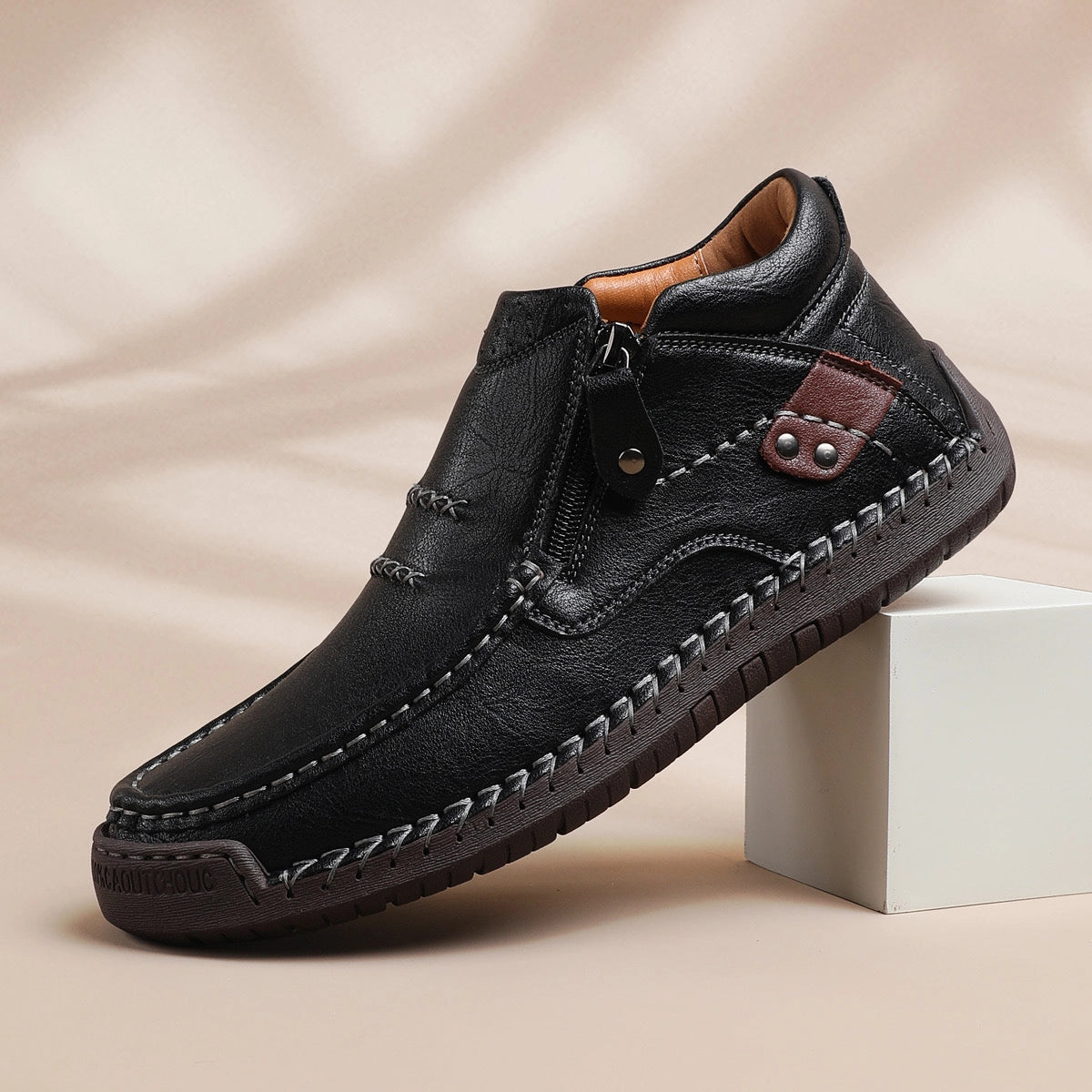Chaussures Décontractées en Cuir Véritable