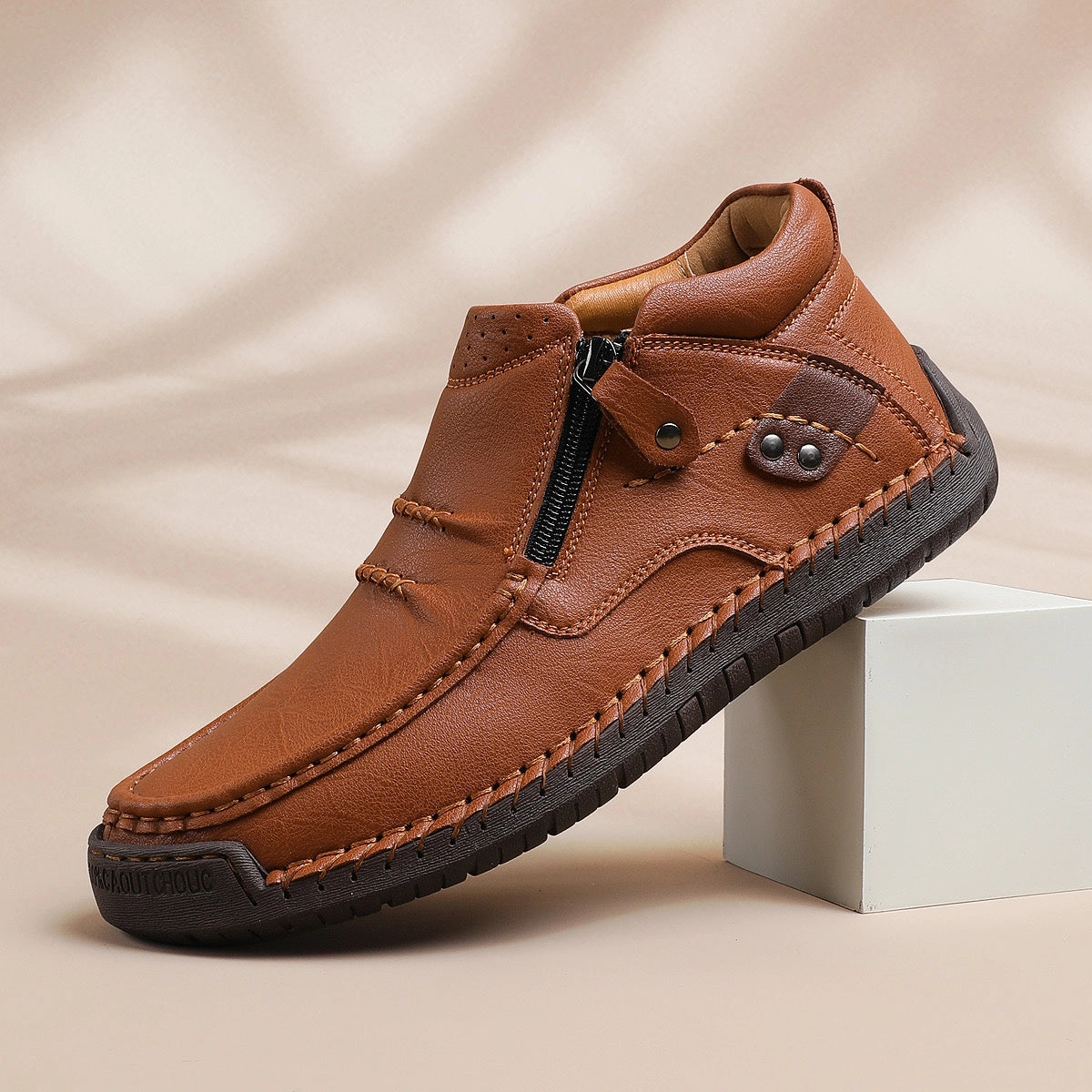 Chaussures Décontractées en Cuir Véritable