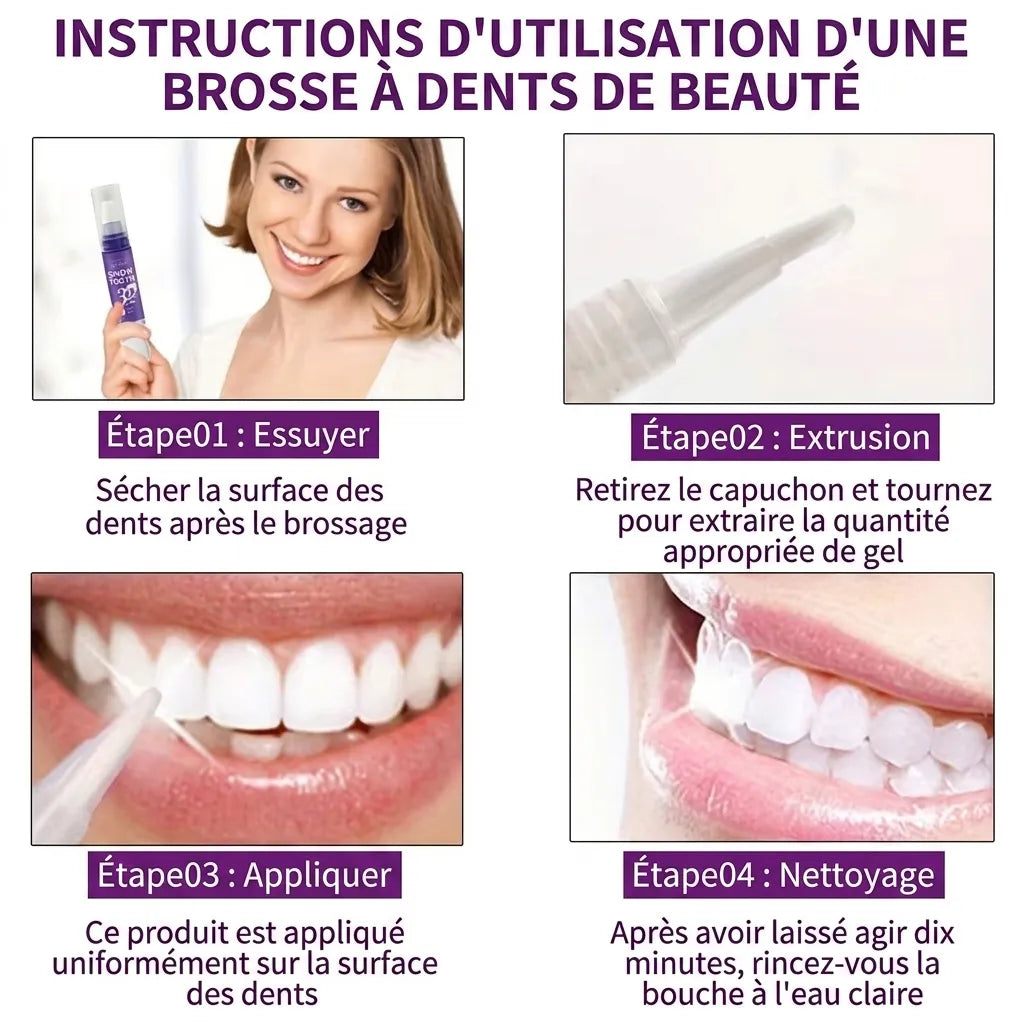 Stylo blanchissant pour les dents - SnowTooth | 1 acheté, 2 offerts | Veiggara